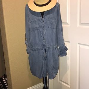 Soft denim Utility jumpsuit. Worn once.